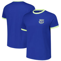 Jerseys Teams World™ Barcelona Goal Line Ringer T-Shirt – Royal