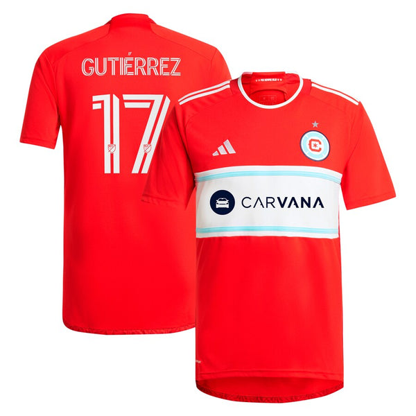 Brian Gutiérrez Chicago Fire adidas 2024 Return To Red Replica Player Jersey – Red