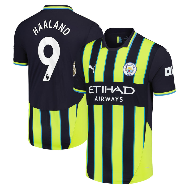 Erling Haaland Manchester City Puma 2024/25 Away Player Jersey - Navy