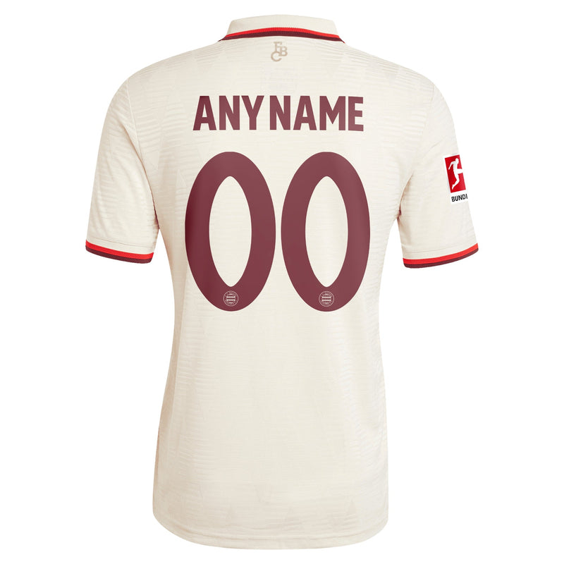 Bayern Munich adidas 2024/25 Third Custom Jersey - Cream