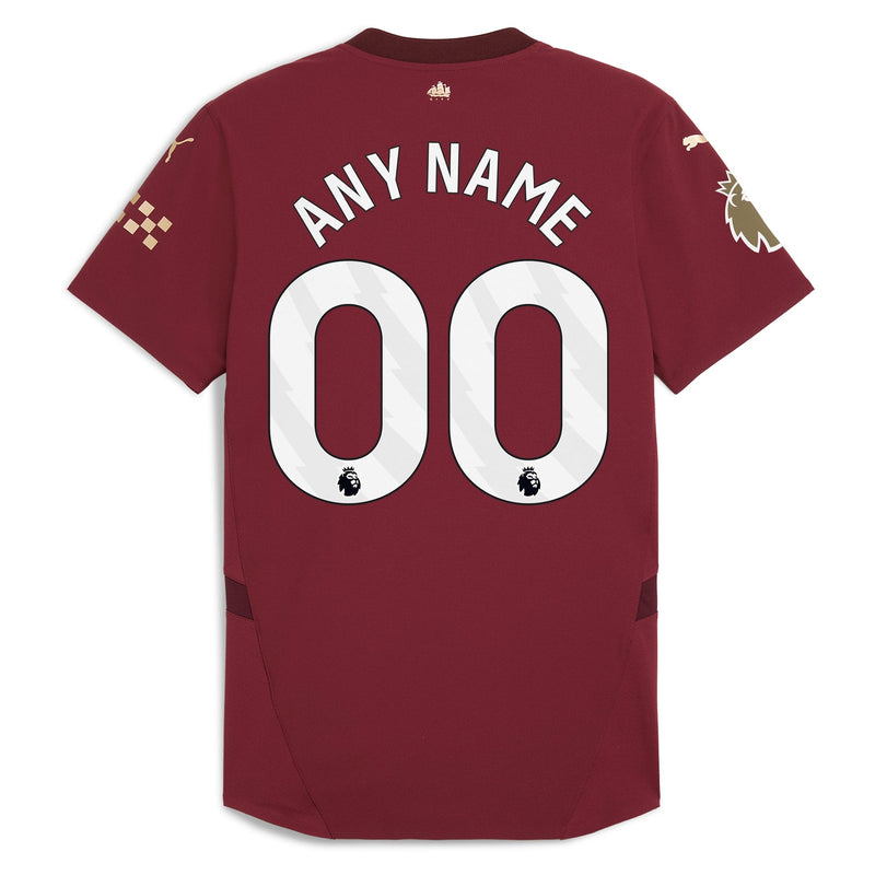 Manchester City Puma 2024/25 Third Custom Jersey - Burgundy