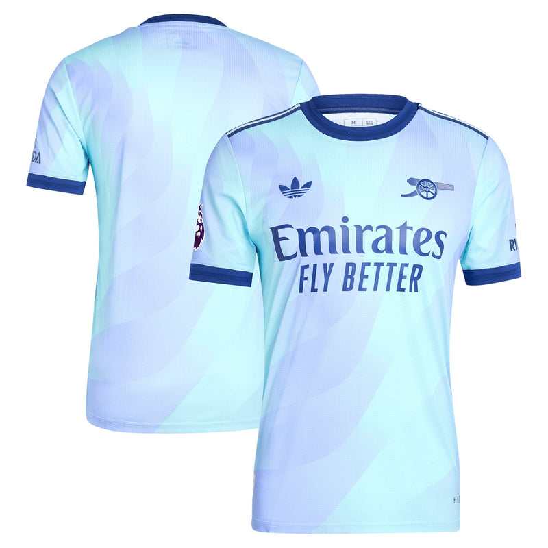 Arsenal adidas 2024/25 Third Custom Jersey - Aqua