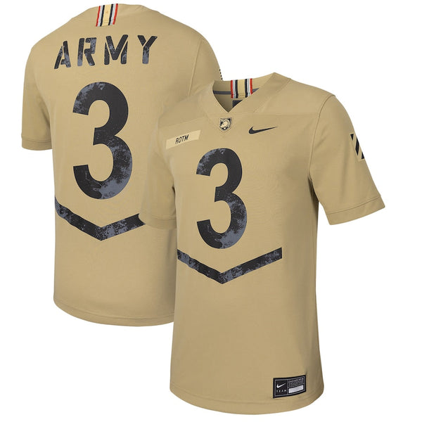 #3 Army Black Knights Nike 2023 Rivalry Collection Untouchable Football Replica Jersey - Tan