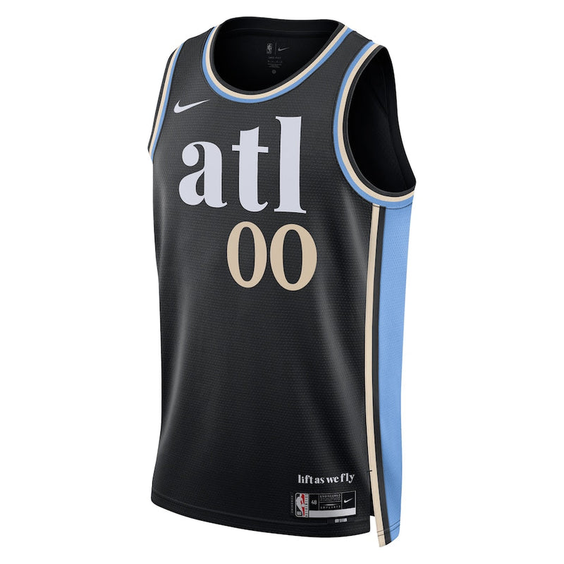 Atlanta Hawks Nike Unisex 2023/24 Custom Swingman Jersey - Black - City Edition