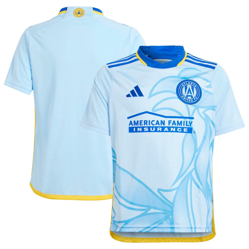 Atlanta United FC adidas Youth 2024 The Resurgens Kit Replica Jersey - Light Blue