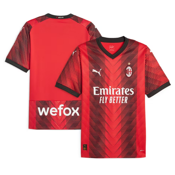 AC Milan Team Home Shirt 2023-24 Custom Jersey - Red