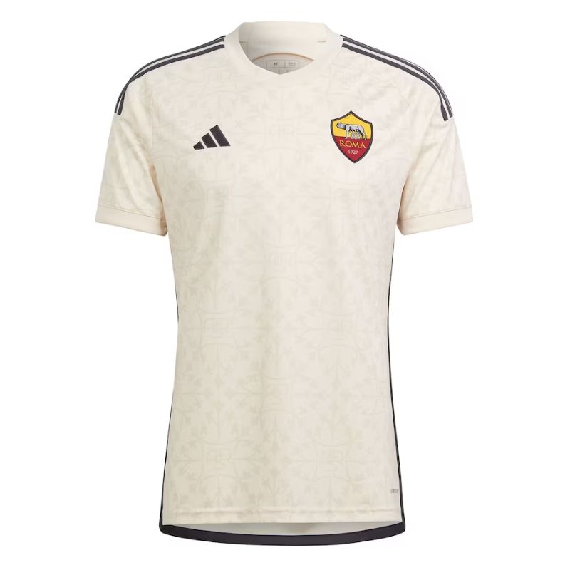 AS Roma Shirt 2023/24 Away Custom Jersey - Cream