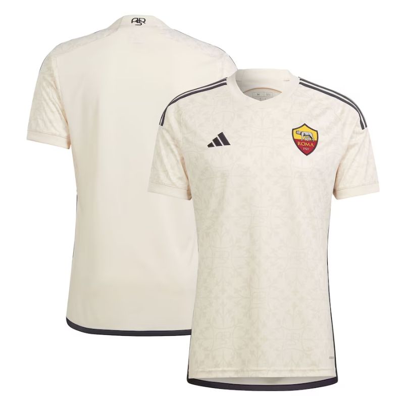 AS Roma 2023/24 Away Custom Jersey - Cream