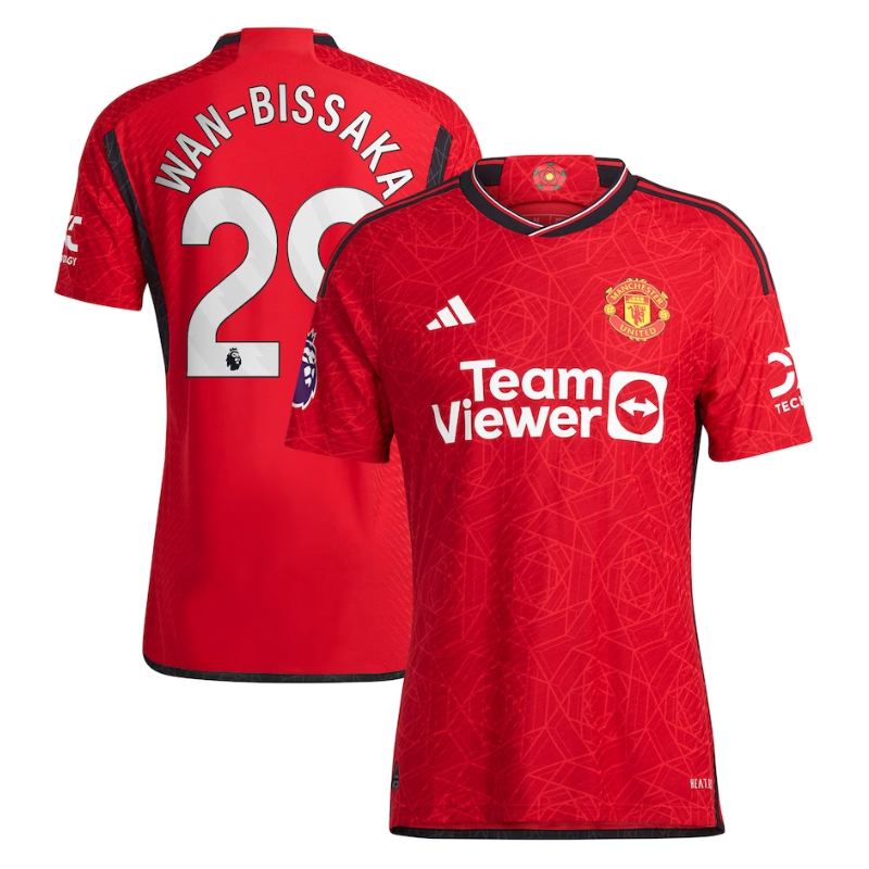 Aaron Wan-Bissaka Manchester United Shirt 2023/24 Home Player Jersey - Red