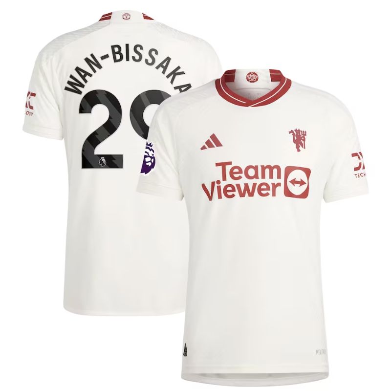 Aaron Wan-Bissaka Manchester United 2023/24 Third Player Jersey - White