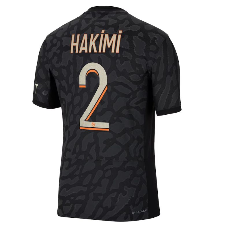 Achraf Hakimi Paris Saint-Germain 2023/24 Third Player Jersey - Anthracite