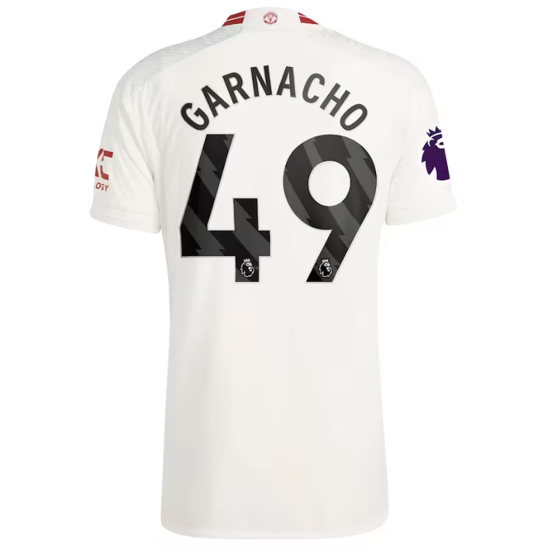 Alejandro Garnacho Manchester United 2023/24 Third Player Jersey - White