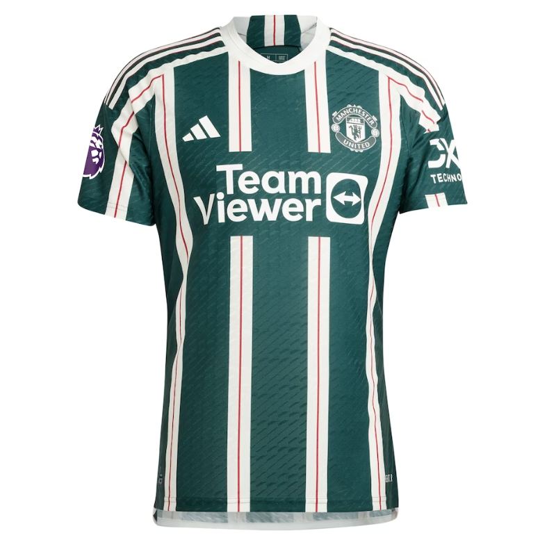 Alejandro Garnacho Manchester United Shirt 2023/24 Away Player Jersey - Green