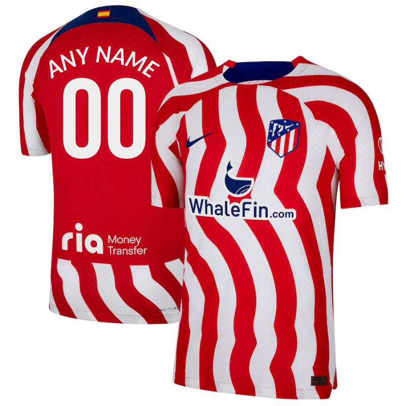 All Players AAtlético de Madrid Home Vapor Match Shirt 2022-23 Custom Jersey