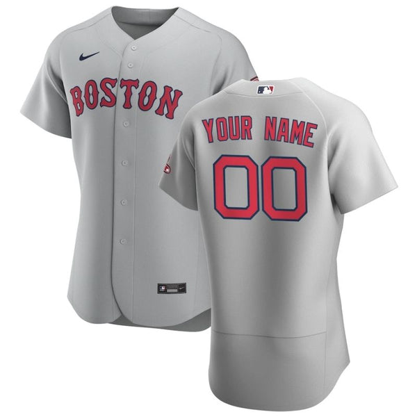 All Players Boston Red Sox 202122 Home Custom Jersey - Gray