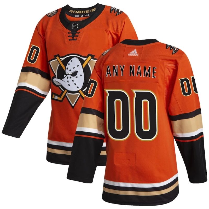 Anaheim Ducks 2022 Custom Jersey Pro Official Orange - Jersey Teams World