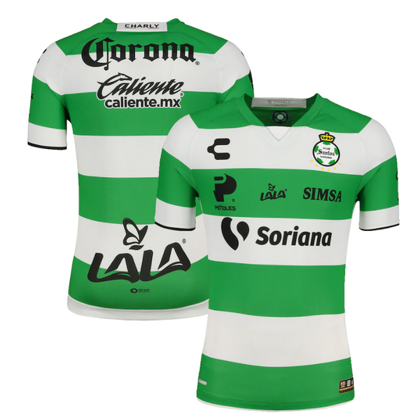 All Players Santos Laguna Charly 202223 Home Custom Jersey - WhiteGreen