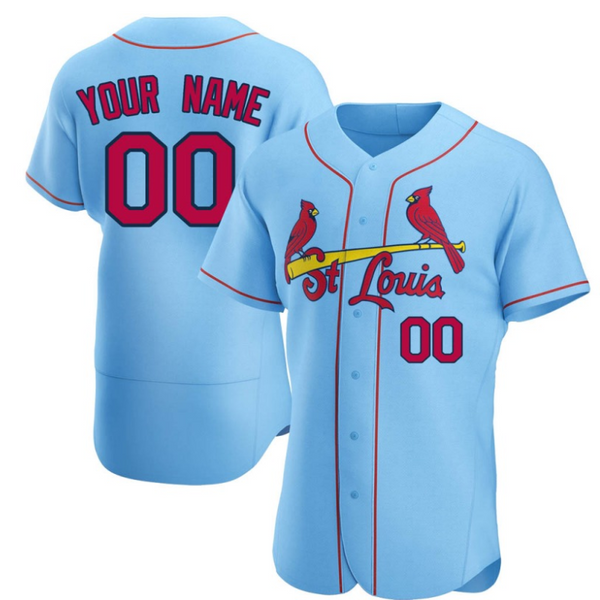 All Players St. Louis Cardinals Custom Jersey - Light Blue