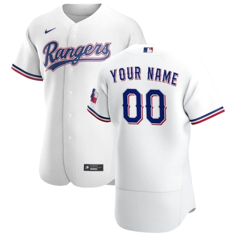 All Players Texas Rangers 202122 Home Custom Jersey