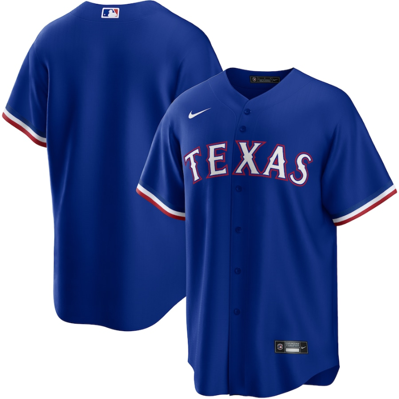 All Players Texas Rangers Royal Alternate Team Custom Jersey