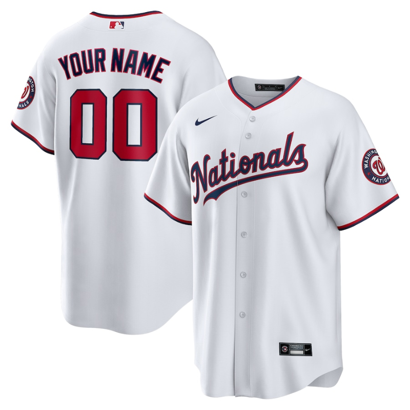 All Players Washington Nationals 202122 Home Custom Jersey