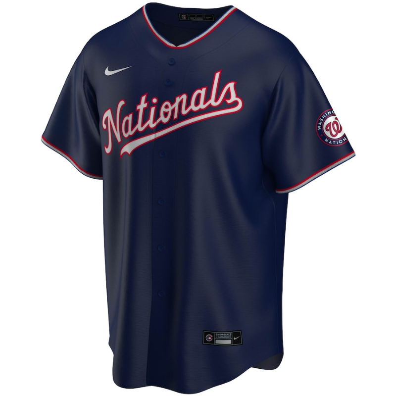 All Players Washington Nationals Navy Alternate Team Custom Jersey