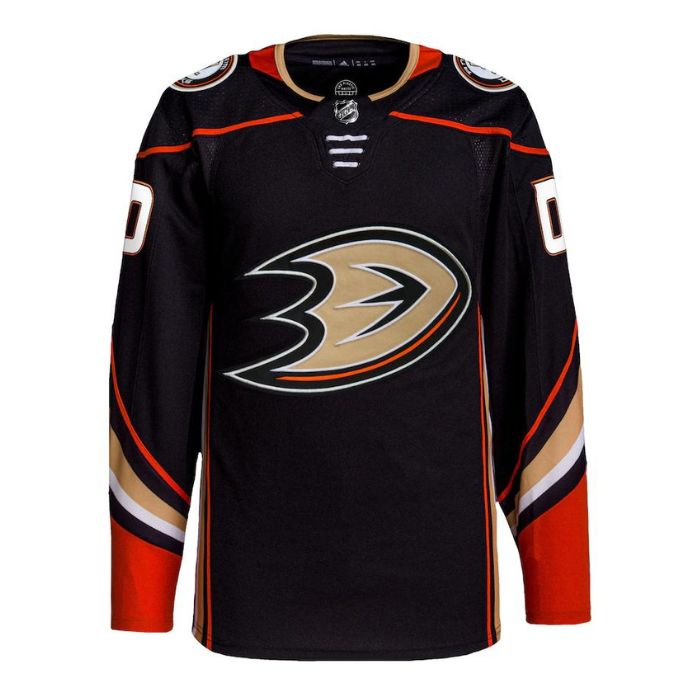 Anaheim Ducks Unisex Home Personalized Pro Jersey - Black - Jersey Teams World