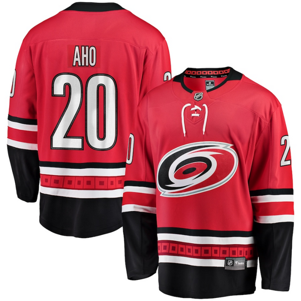 Sebastian Aho - 20 Carolina Hurricanes Player Jersey - Red