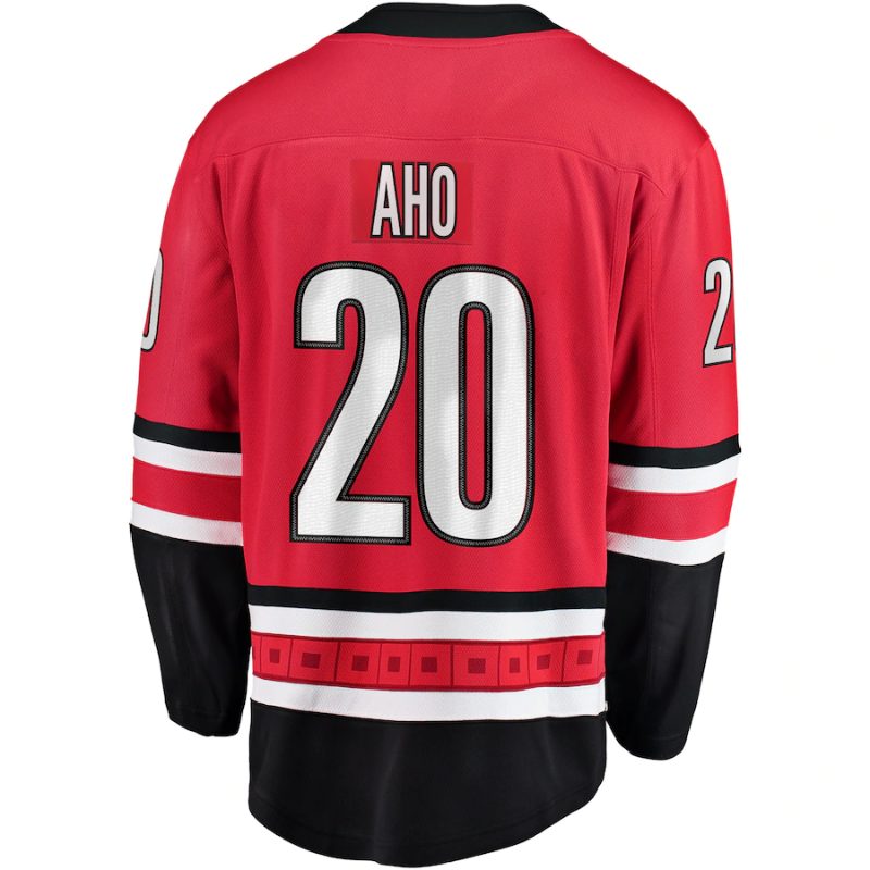 Sebastian Aho - 20 Carolina Hurricanes Player Jersey - Red