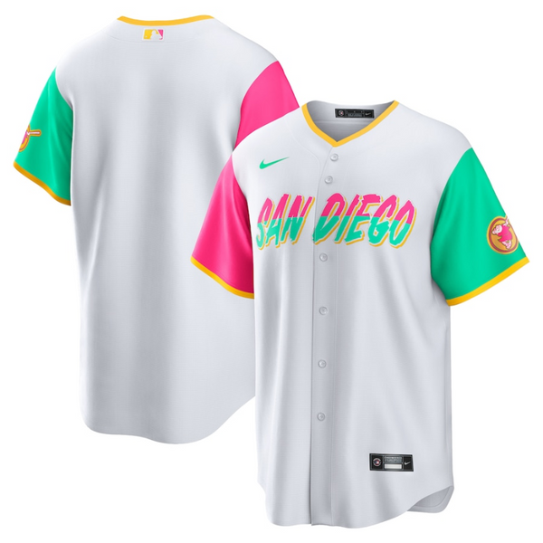 All Players San Diego Padres White 2022 City Connect Team Custom Jersey - Any Name