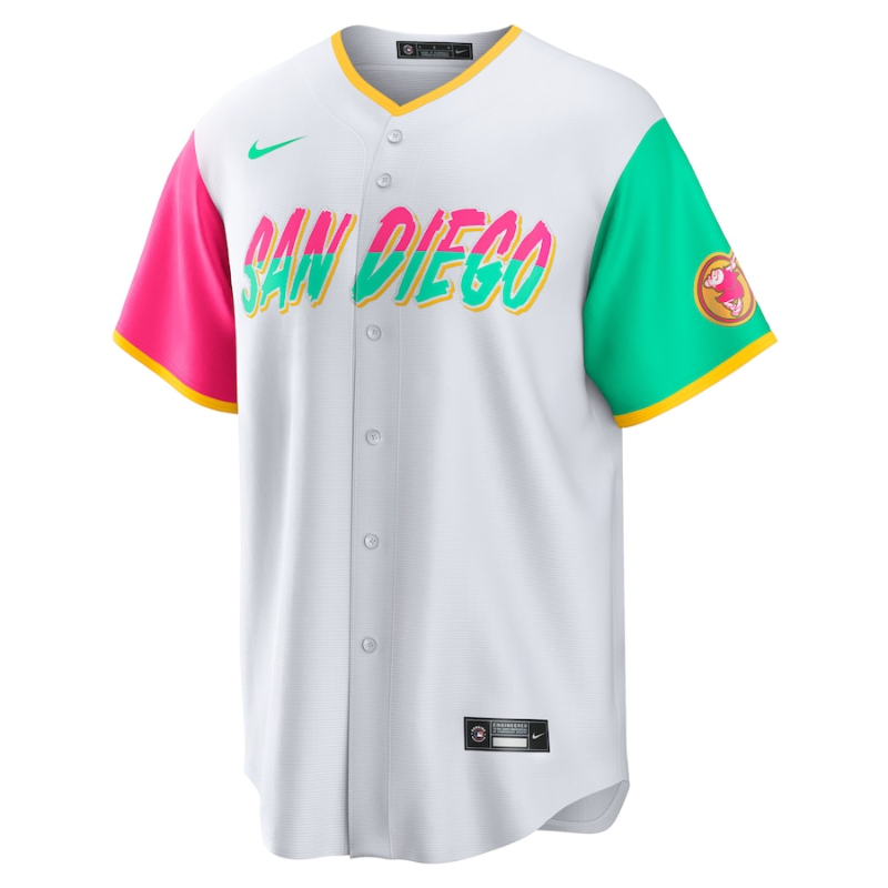 All Players San Diego Padres White 2022 City Connect Team Custom Jersey - Any Name