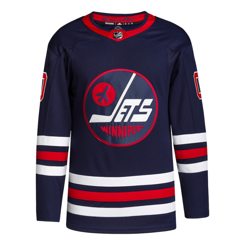 Winnipeg Jets 2022 Alternate Primegreen Custom Jersey - Navy