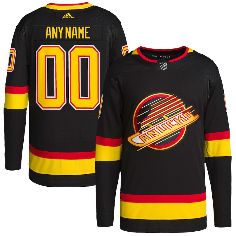 Vancouver Canucks Custom Jersey - Black