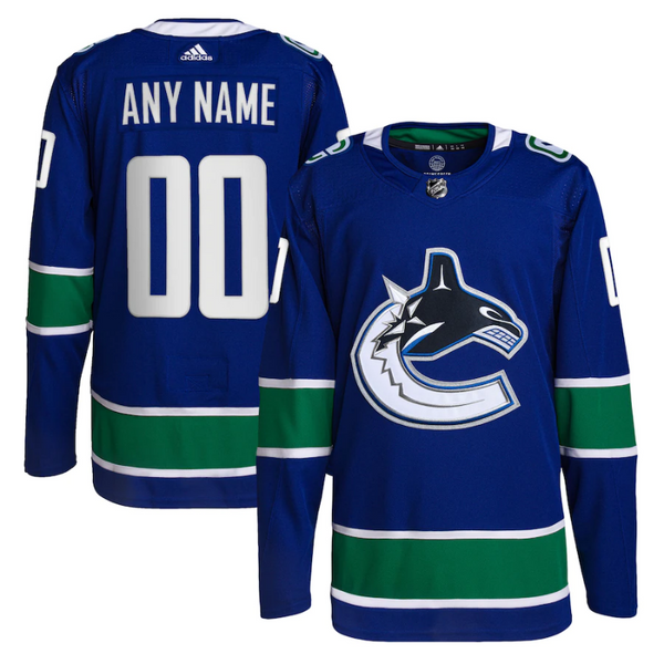 Vancouver Canucks Custom Jersey - Royal