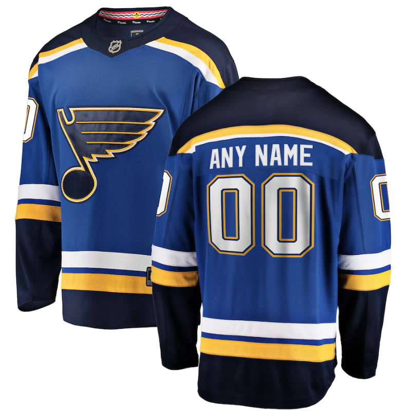 St. Louis Blues Custom Jersey - Blue