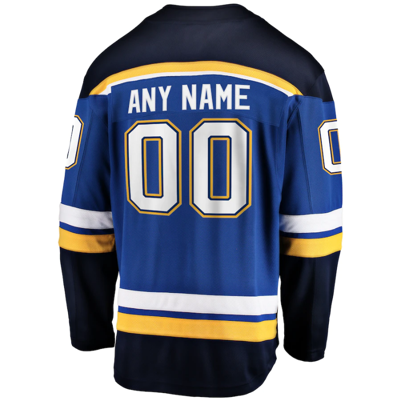 St. Louis Blues Custom Jersey - Blue