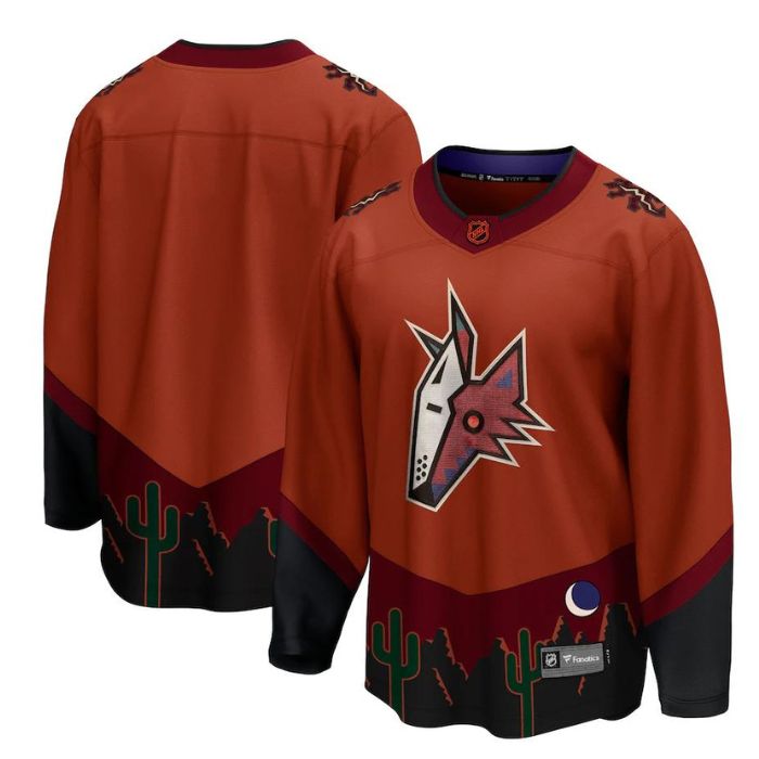 Arizona Coyotes Unisex Special Edition 2.0 Breakaway Personalized Jersey - Burnt Orange - Jersey Teams World