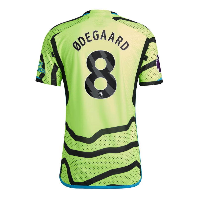 Arsenal Away Shirt 2023-24 with Ødegaard 8 printing Jersey - Yellow