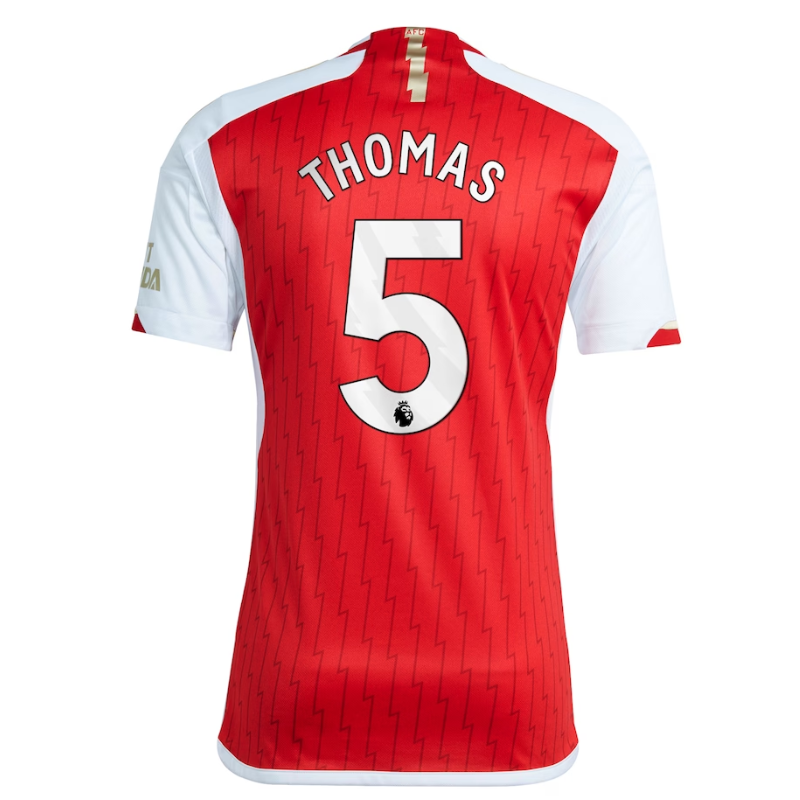 Arsenal Home Shirt 2023-24 with Thomas 5 printing Jersey Red