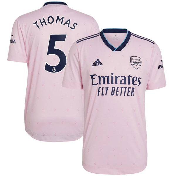 Arsenal Third Shirt   2022-23 with Thomas 5 printing Player Unisex Jersey - All Genders - Jersey Teams World