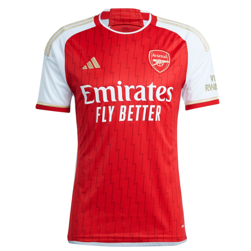 Arsenal Team 2023-24 with Saliba 12 printing Jersey - Red - Jersey Teams World