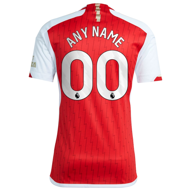 Arsenal Team 2023/24 Home Custom Jersey - Red - Jersey Teams World