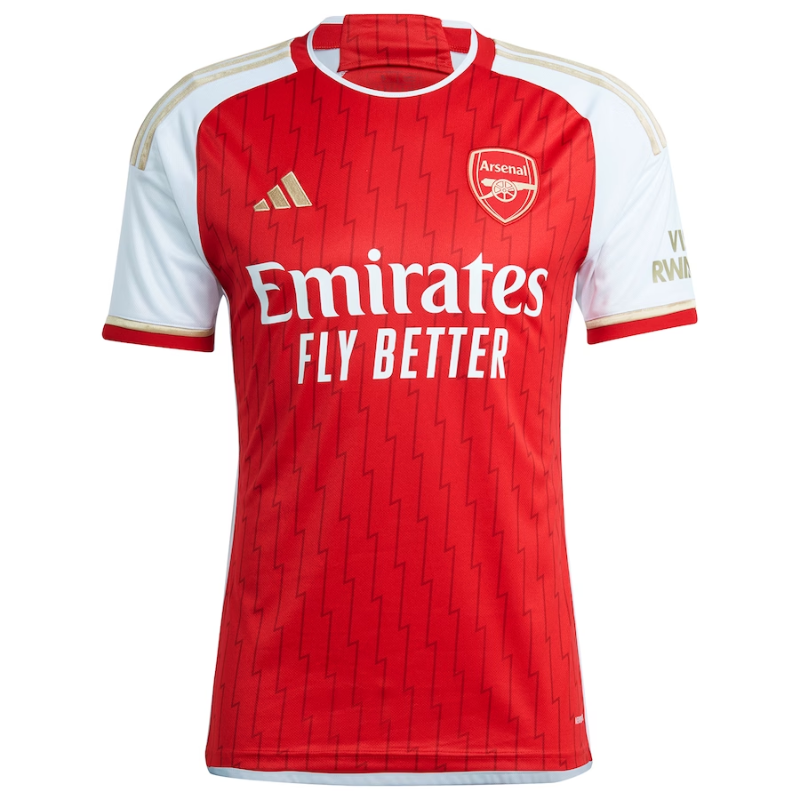 Arsenal Team 2023/24 Home Custom Jersey - Red - Jersey Teams World