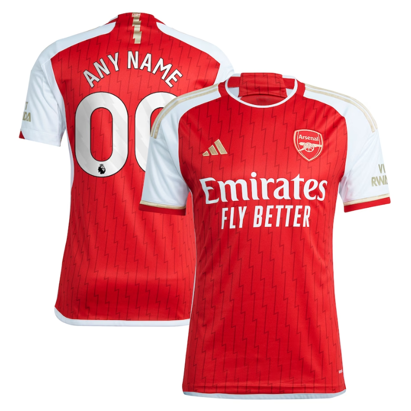 Arsenal Team 2023/24 Home Custom Jersey - Red