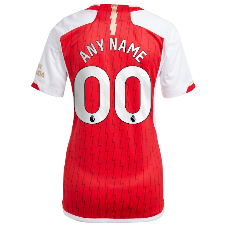 Arsenal Team Women's 2023/24 Home Custom Jersey - Red - Jersey Teams World