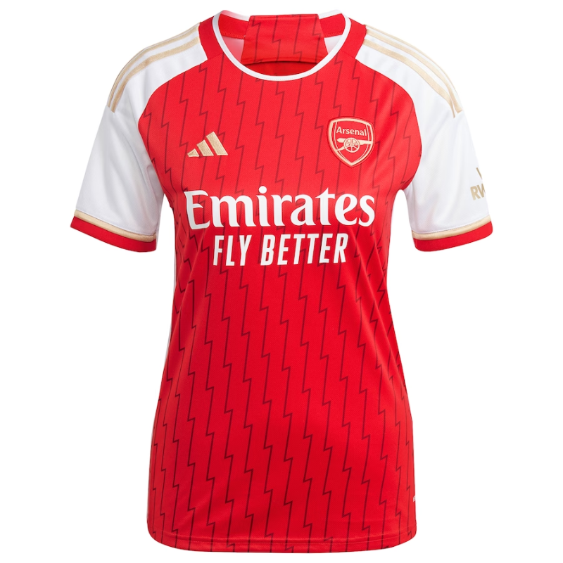 Arsenal Team Women's 2023/24 Home Custom Jersey - Red - Jersey Teams World