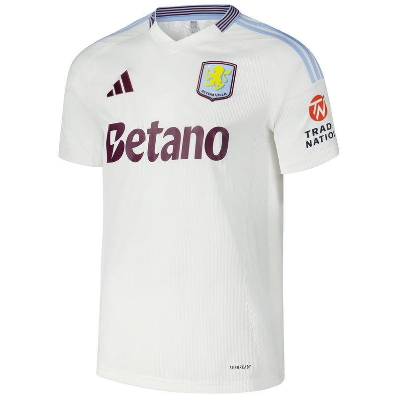 Aston Villa adidas Shirt 2024/25 Away Custom Jersey - White