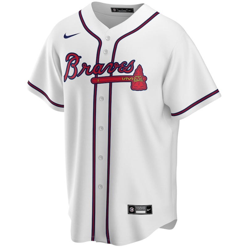 Atlanta Braves Team Home Custom Jersey Unisex White - Jersey Teams World