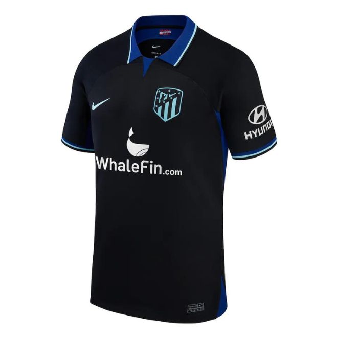 Atletico de Madrid Unisex Shirt 2022/23 Away Breathe Stadium Custom Jersey - Black - Jersey Teams World