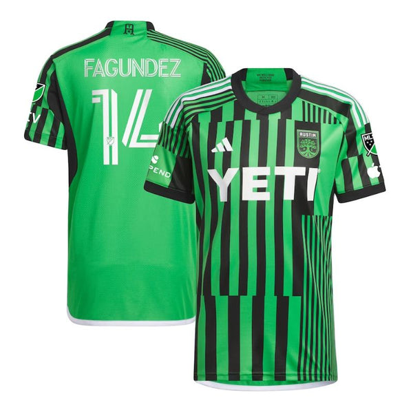 Austin FC Diego Fagundez 2023/24 Player Jersey - Green